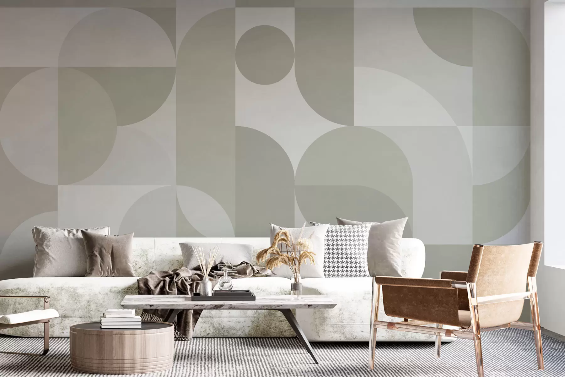 murales de pared Elegante tendencia geométrica w03058v2