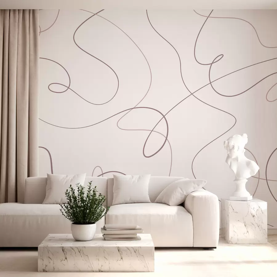 murales de pared Líneas abstractas con estilo w03061
