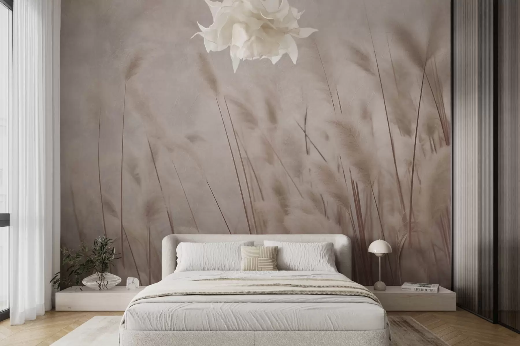 murales de pared Plantas altas de estilo grunge w08759