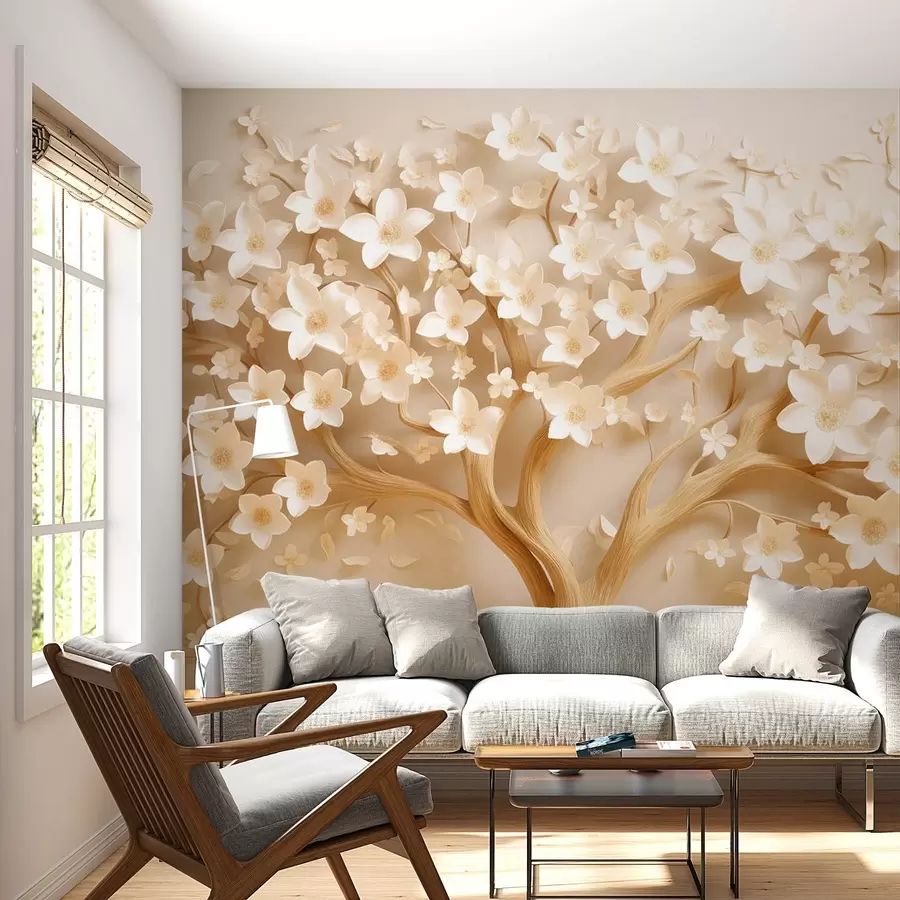 murales de pared Árbol con flores pequeñas w08791