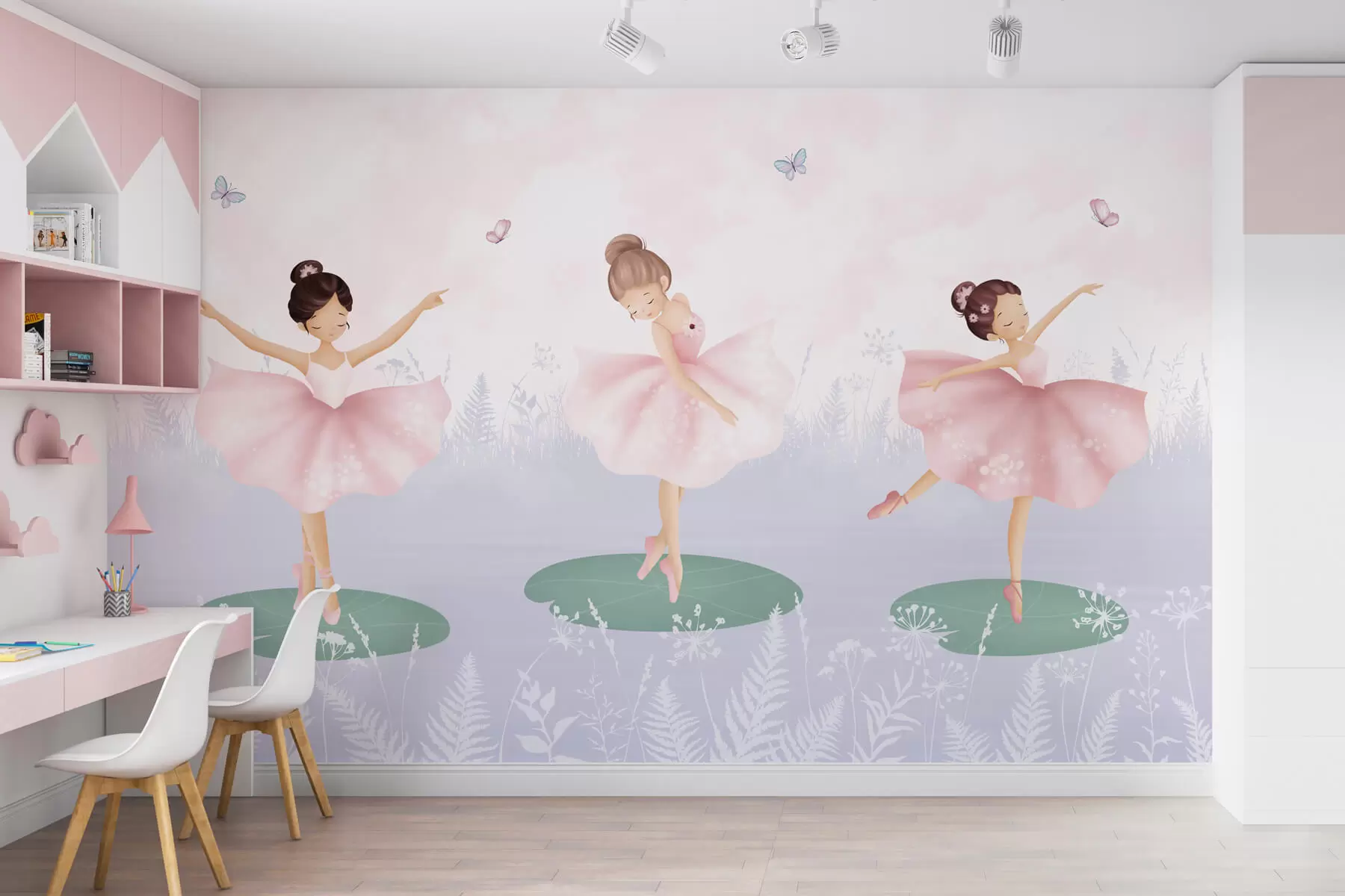 murales de pared Paisaje con bailarinas w03168