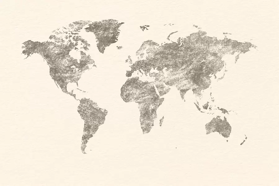 murales de pared Mapa de texturas del mundo w03312v2