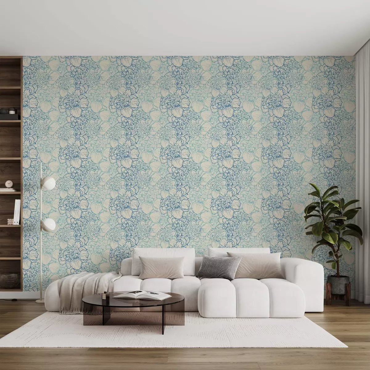 murales de pared Peonías vintage w03314