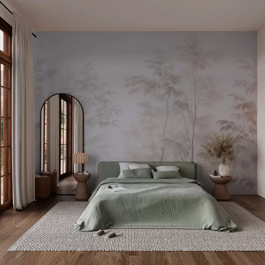 murales de pared Árboles imitación acuarela w03474v1