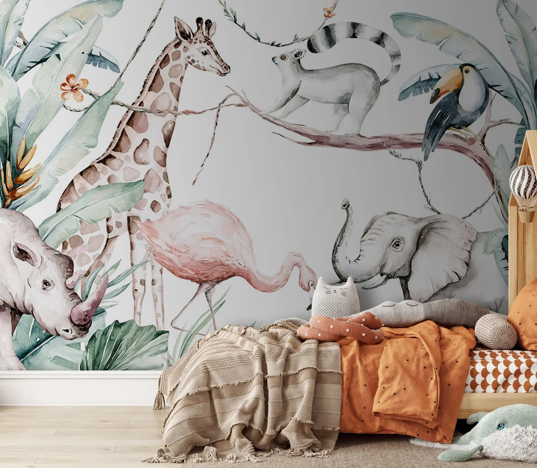 murales de pared Blanco, vertebrado e mandíbula u53071