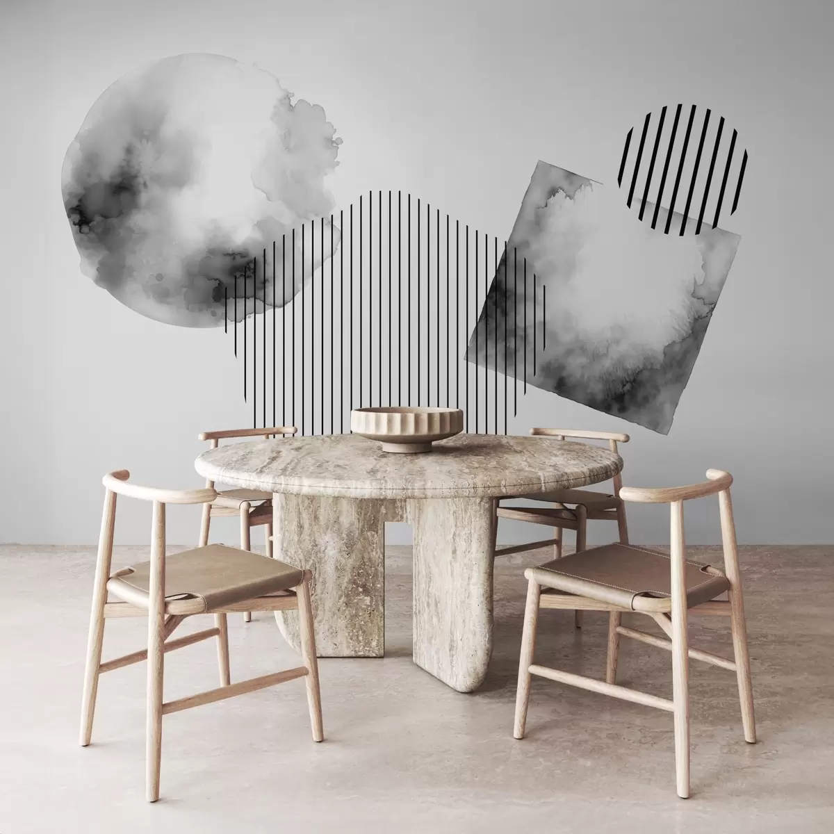 murales de pared Abstracción de manchas w03565