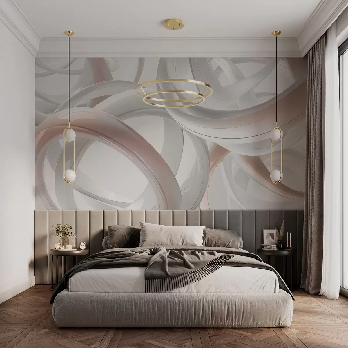 murales de pared Figura abstracta w03674v1