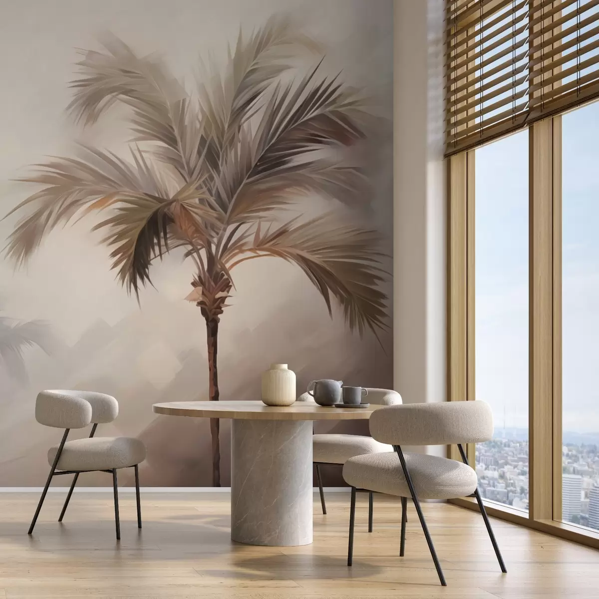 murales de pared Pintura imitación palmera w03777