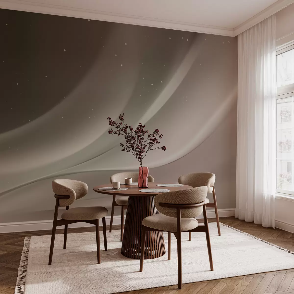 murales de pared Ondas abstractas Aurora w03751v1