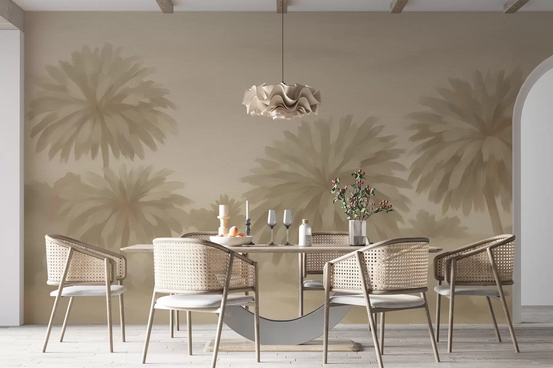 murales de pared Paisaje en acuarela w03824v1