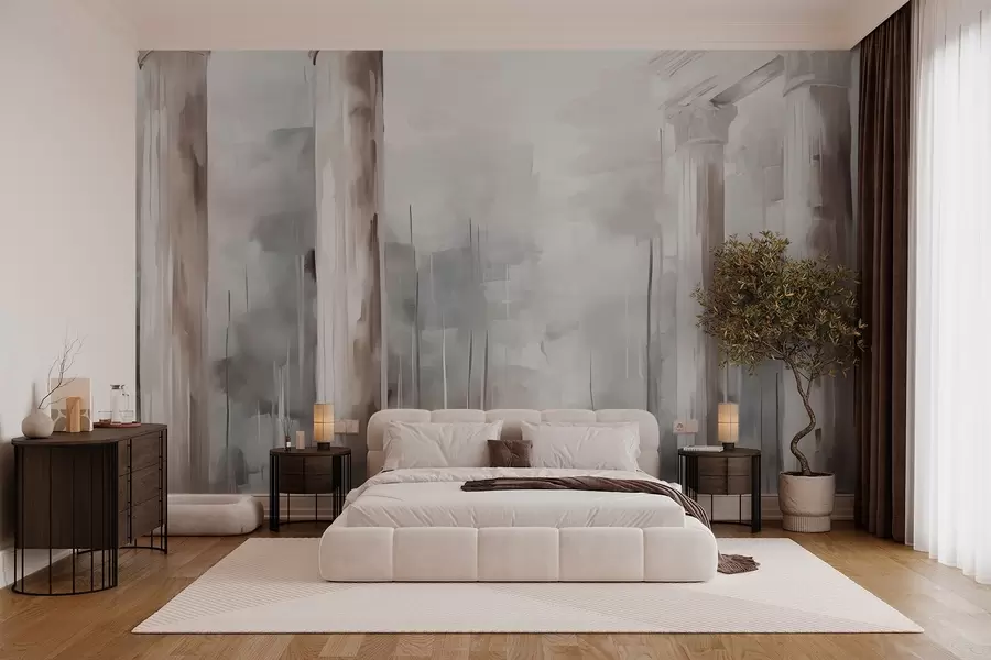 murales de pared Columnas abstractas imitación de pintura w03844v1