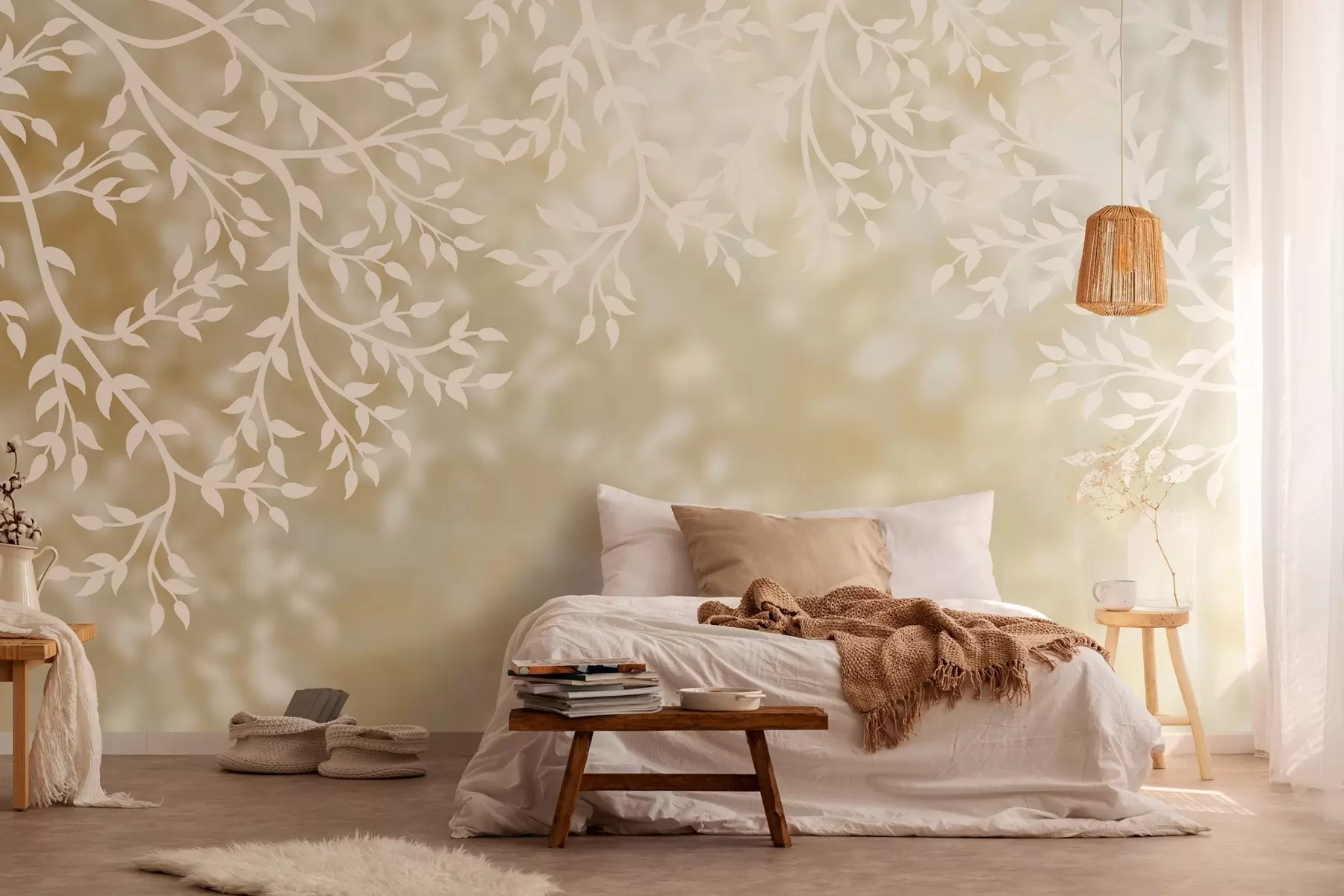 murales de pared ramas soleadas w03765