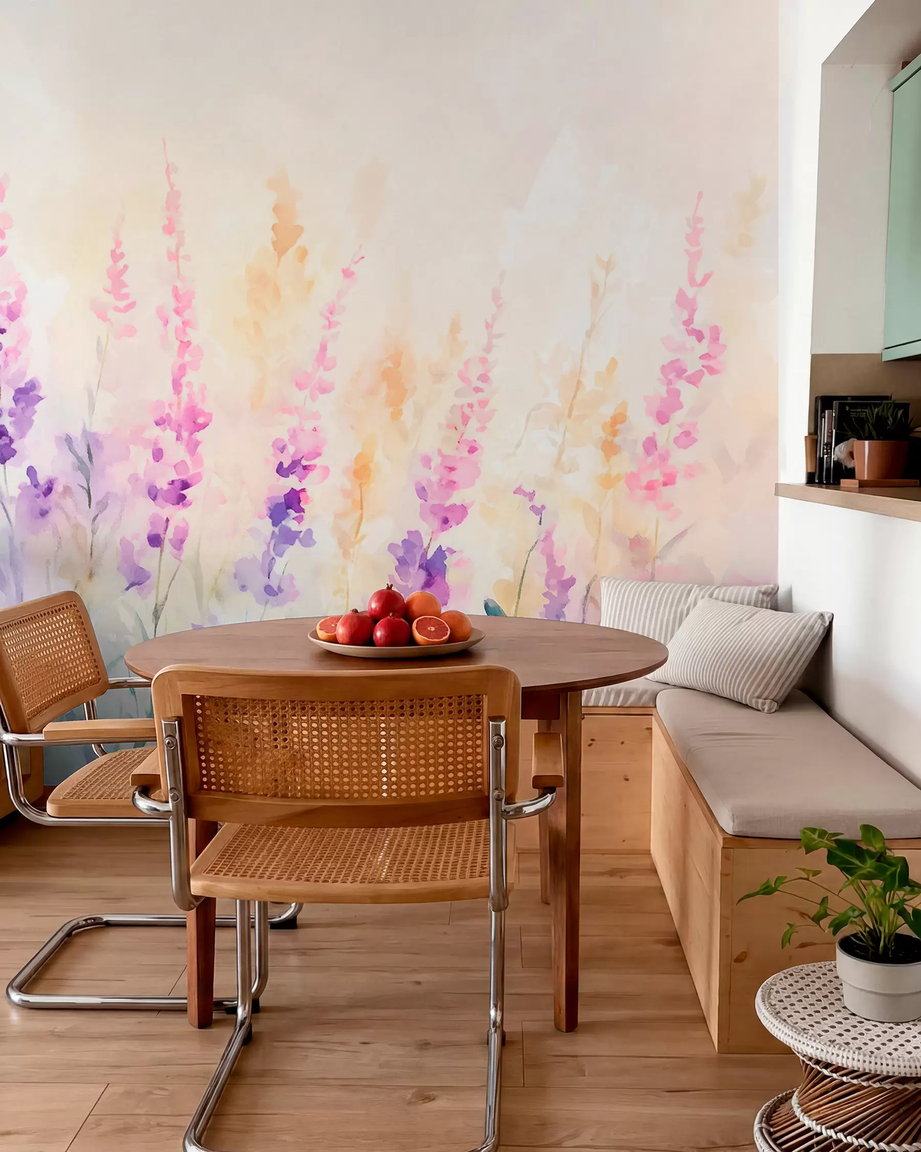 murales de pared Campo de lavanda vintage w09069