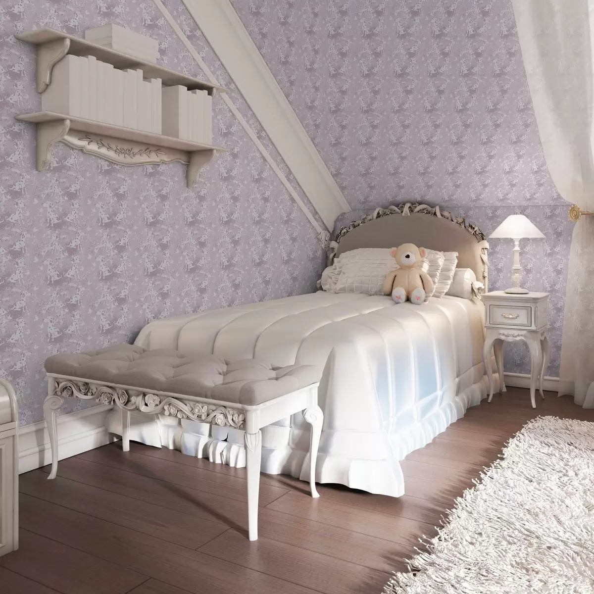 Papel pintado Dálmatas sobre fondo rosa a00122v1