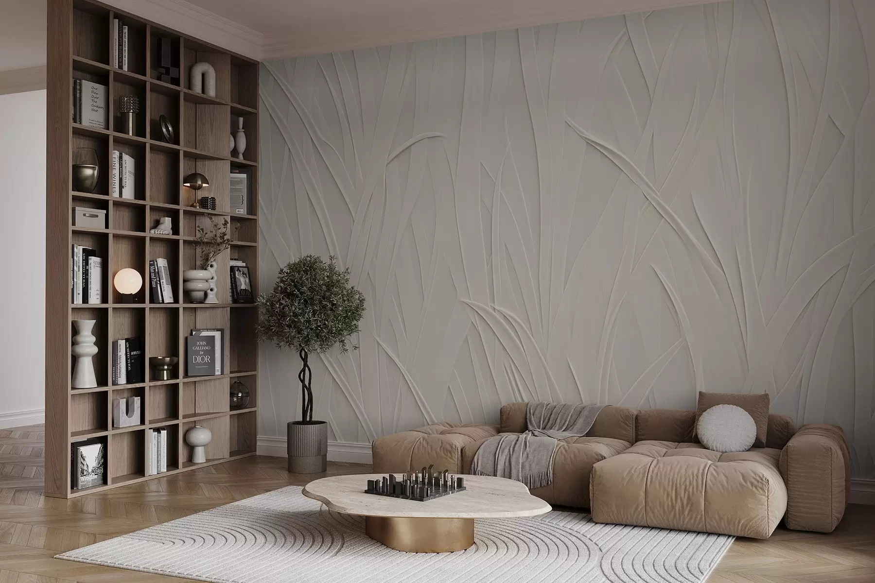 murales de pared Líneas curvas w03985