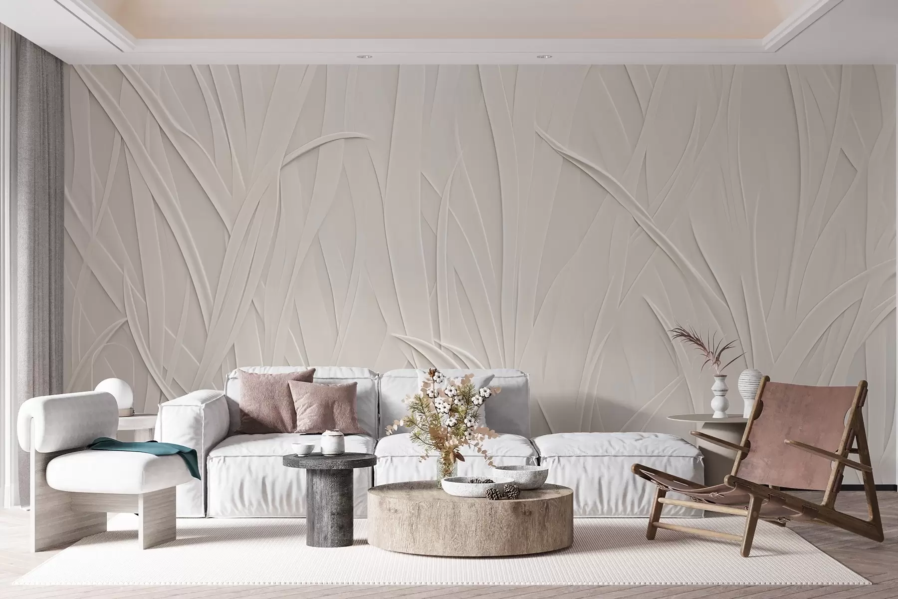 murales de pared Líneas curvas w03985