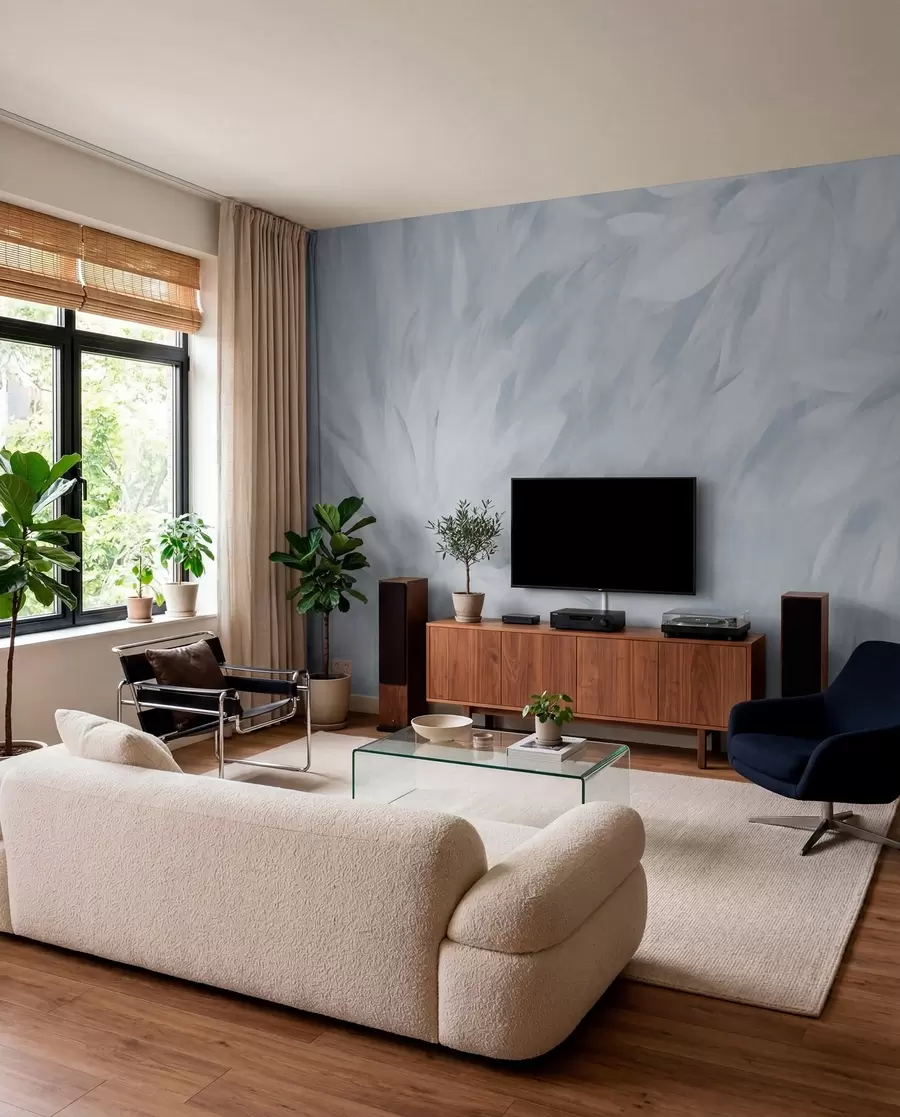 murales de pared Flores en estilo de trazos suaves w03986v3