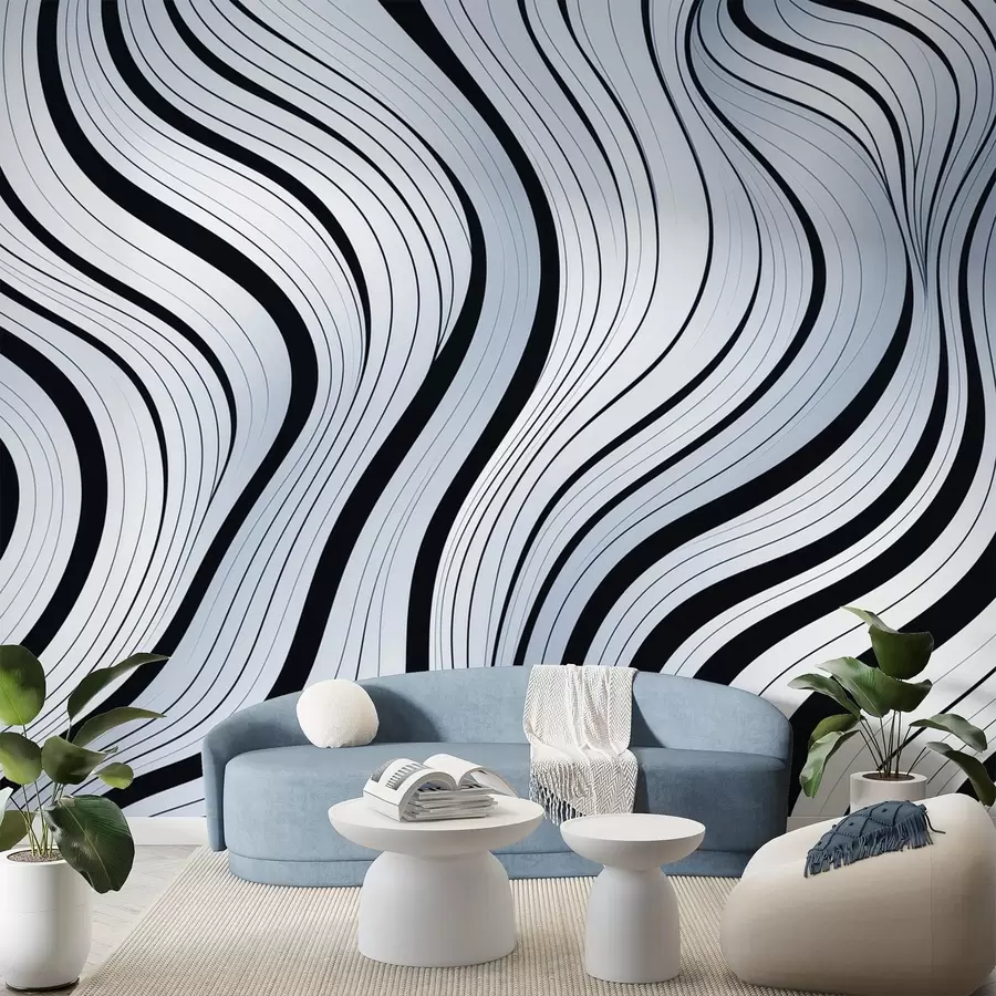 murales de pared Ondas abstractas w04022v1