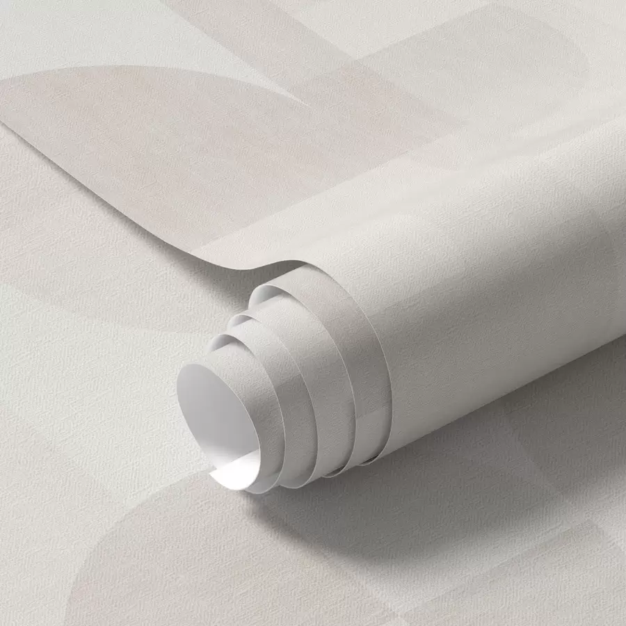 murales de pared Geometría minimalista en paleta crema claro a00189