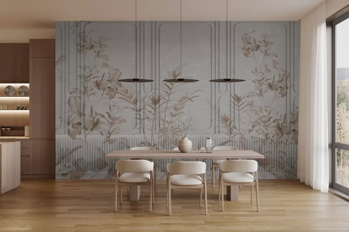 murales de pared Plantas en paneles w04133