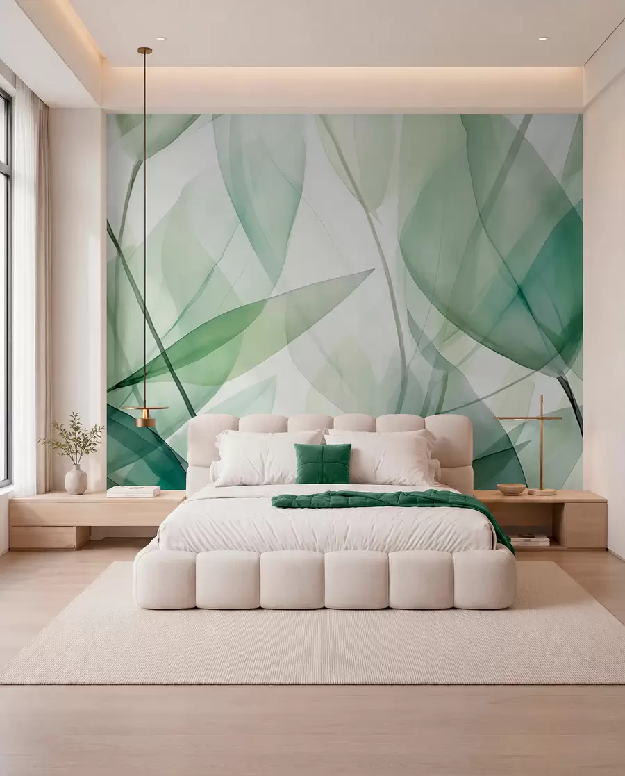 murales de pared Venas transparentes de las hojas w04145