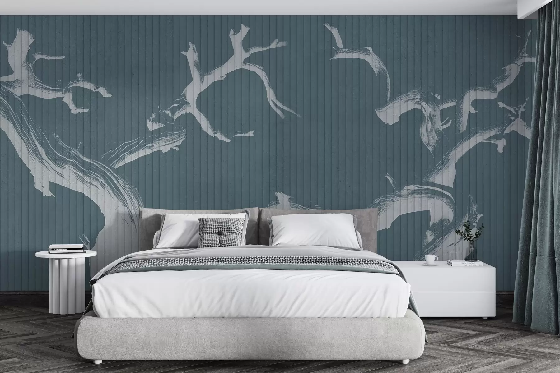 murales de pared Graciosas siluetas de árboles w04131v2