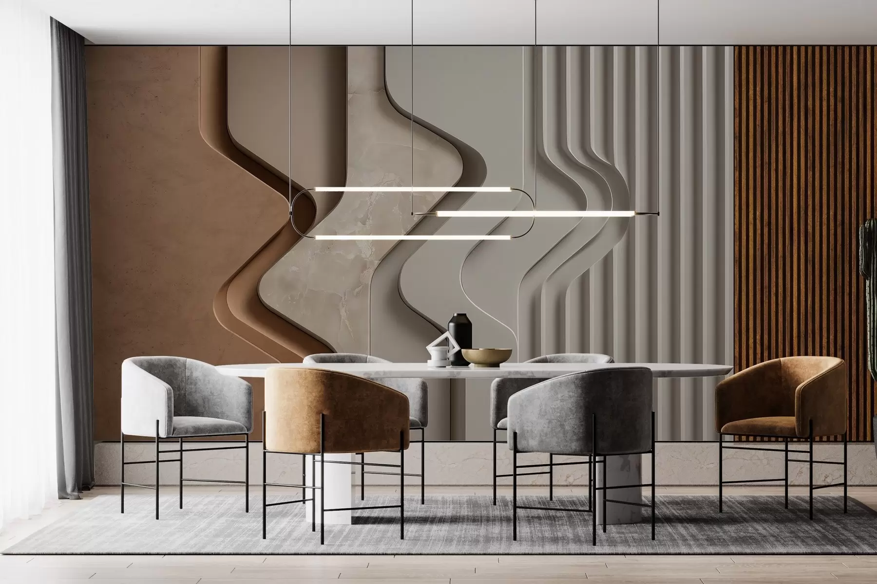 murales de pared Ilusiones de textura w04188