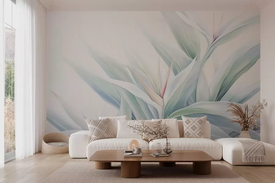 murales de pared Follaje de Strelitzia w04264