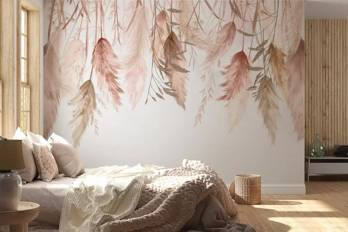 murales de pared Flores secas w04253