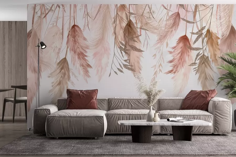 murales de pared Flores secas w04253