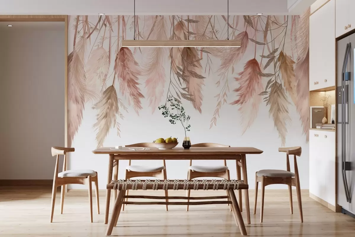 murales de pared Flores secas w04253