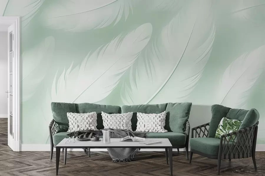 murales de pared Plumas w04273v3