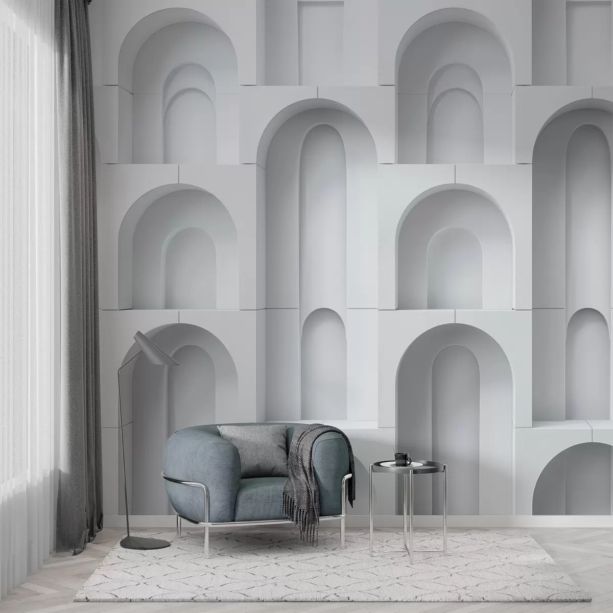 murales de pared arcos volumétricos w04282