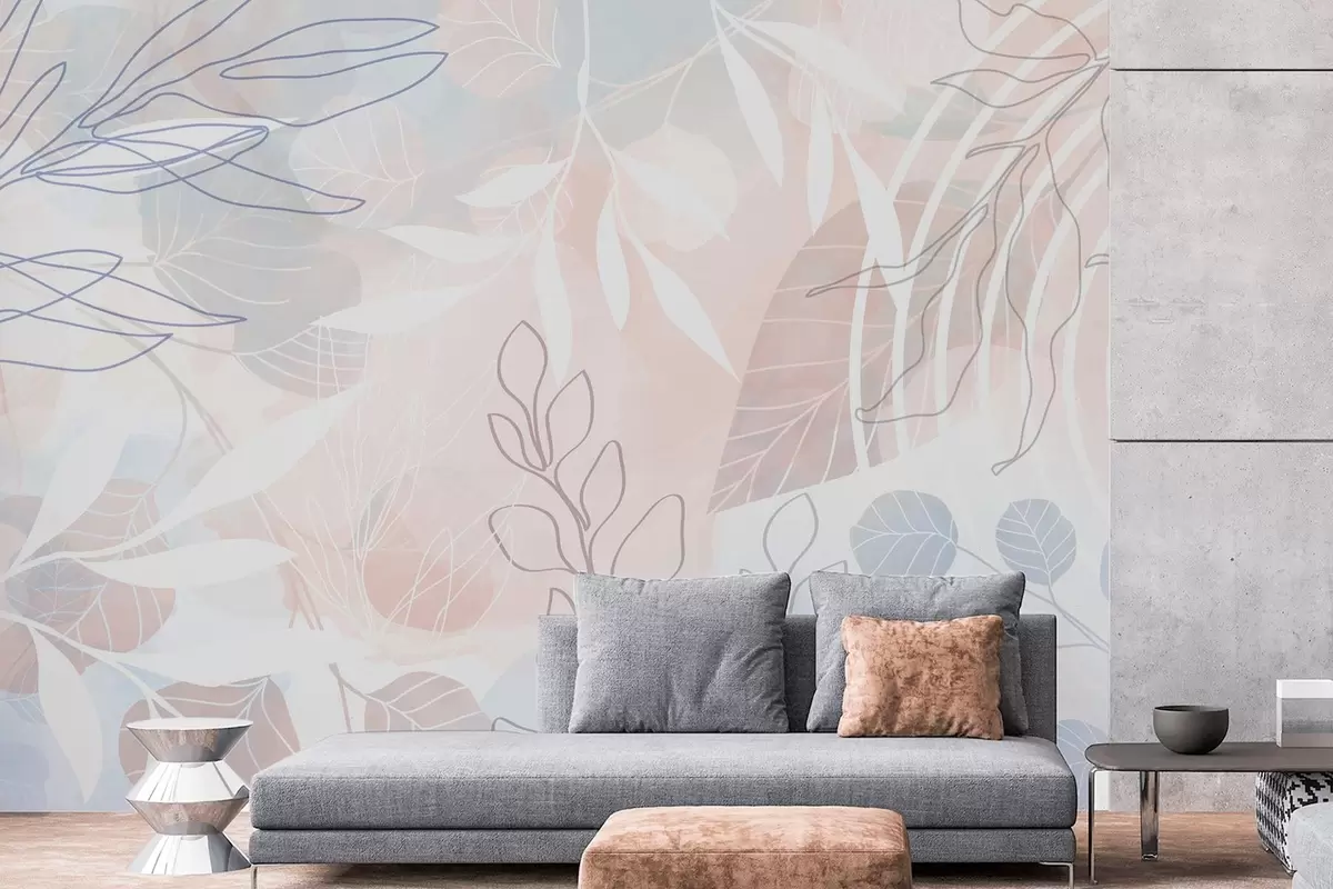 murales de pared Abstracción vegetal w04297