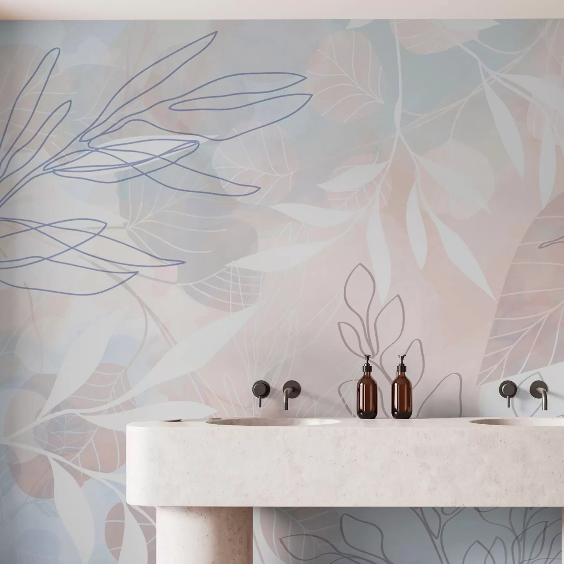 murales de pared Abstracción vegetal w04297