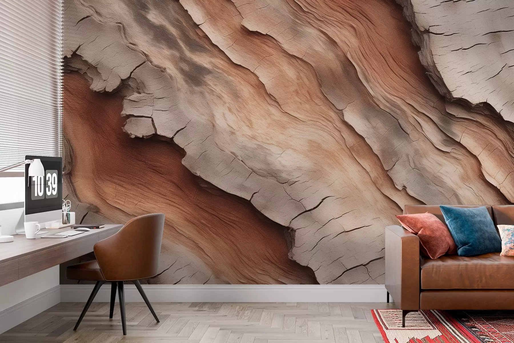 murales de pared Corteza de árbol w04299