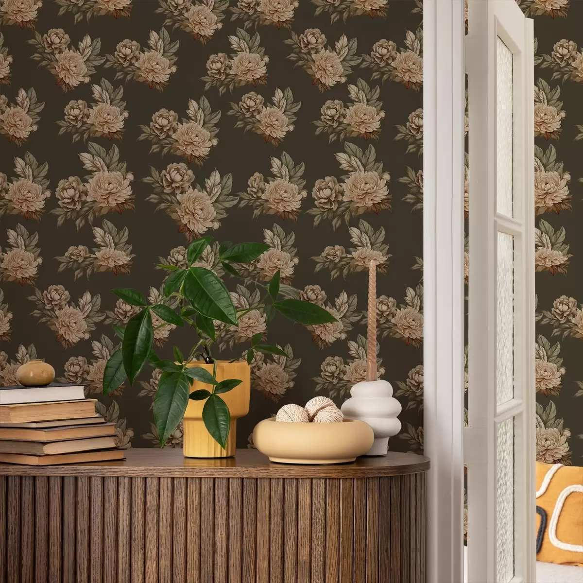 Papel pintado Rosas retro a00419