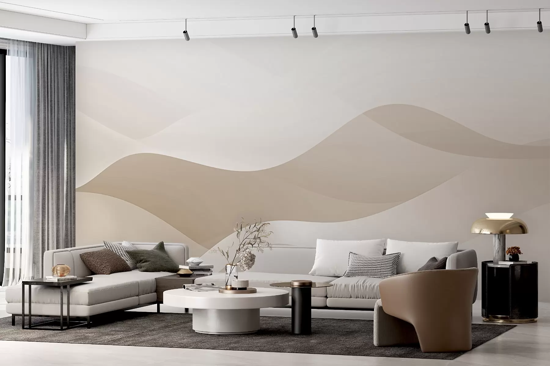 murales de pared Ondas abstractas w04288v2