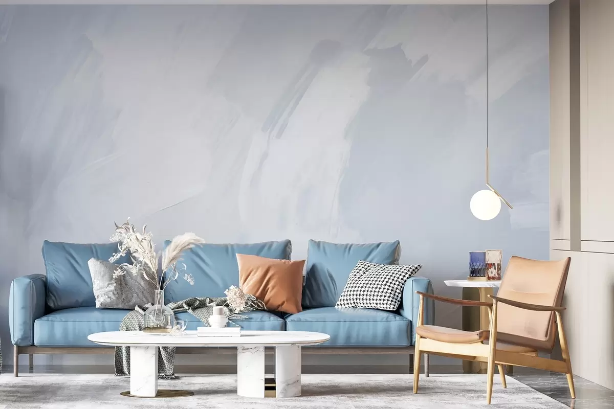 murales de pared Trazos abstractos con imitación de una textura desgastada w04291