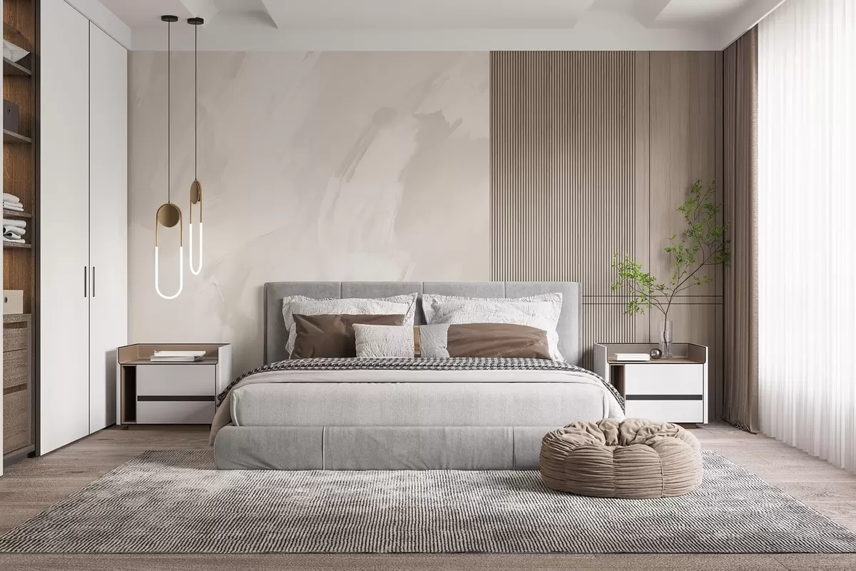 murales de pared Trazos abstractos con imitación de una textura desgastada w04291v2