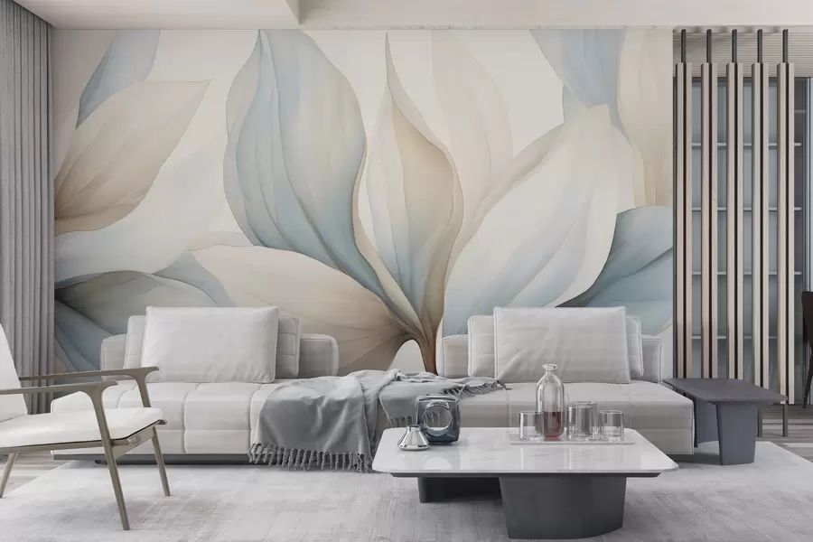 murales de pared Pétalos grandes de acuarela w04317