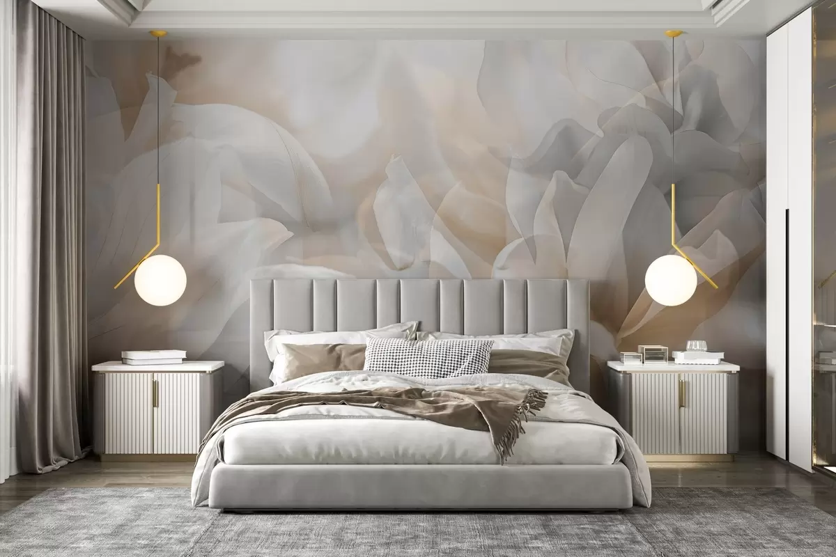 murales de pared Flores semitransparentes w04320
