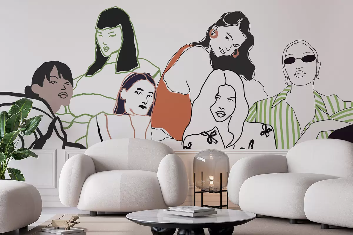 murales de pared Chicas w04359