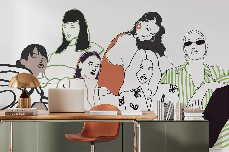 murales de pared Chicas w04359