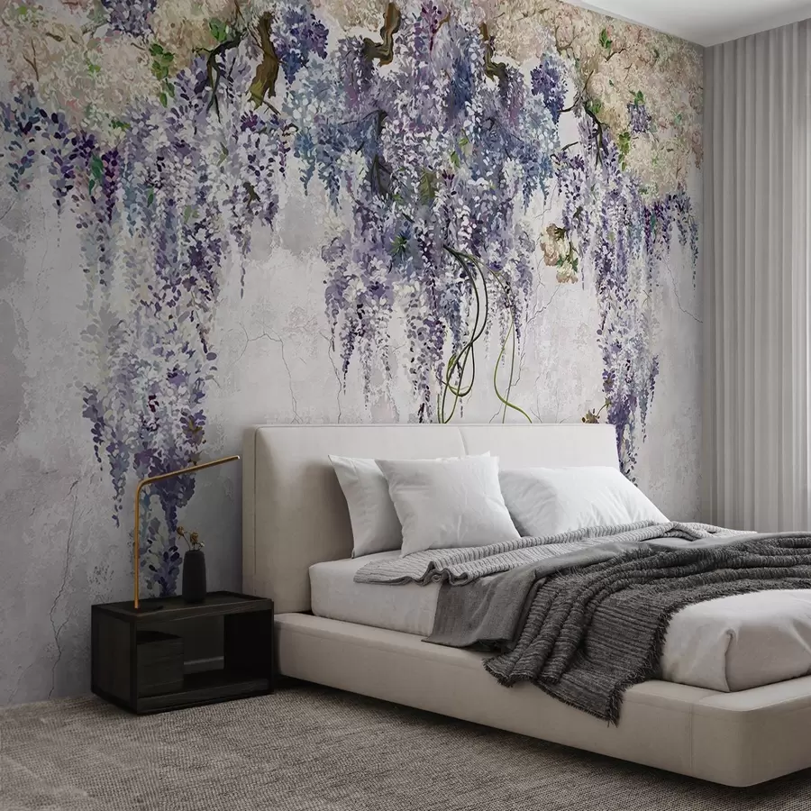 murales de pared Ramas de lilas Boho u71720