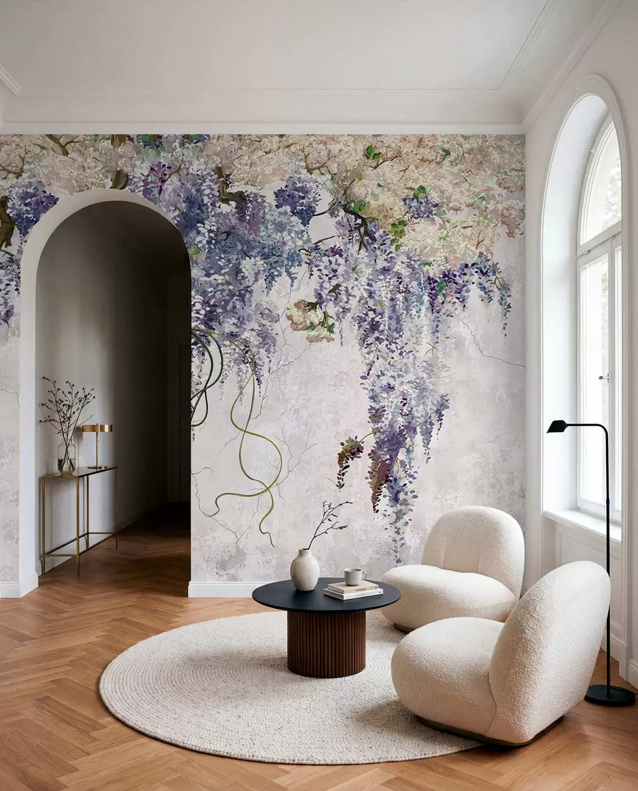 murales de pared Ramas de lilas Boho u71720
