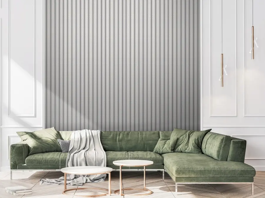 murales de pared Fondo de pantalla a rayas grises u71663