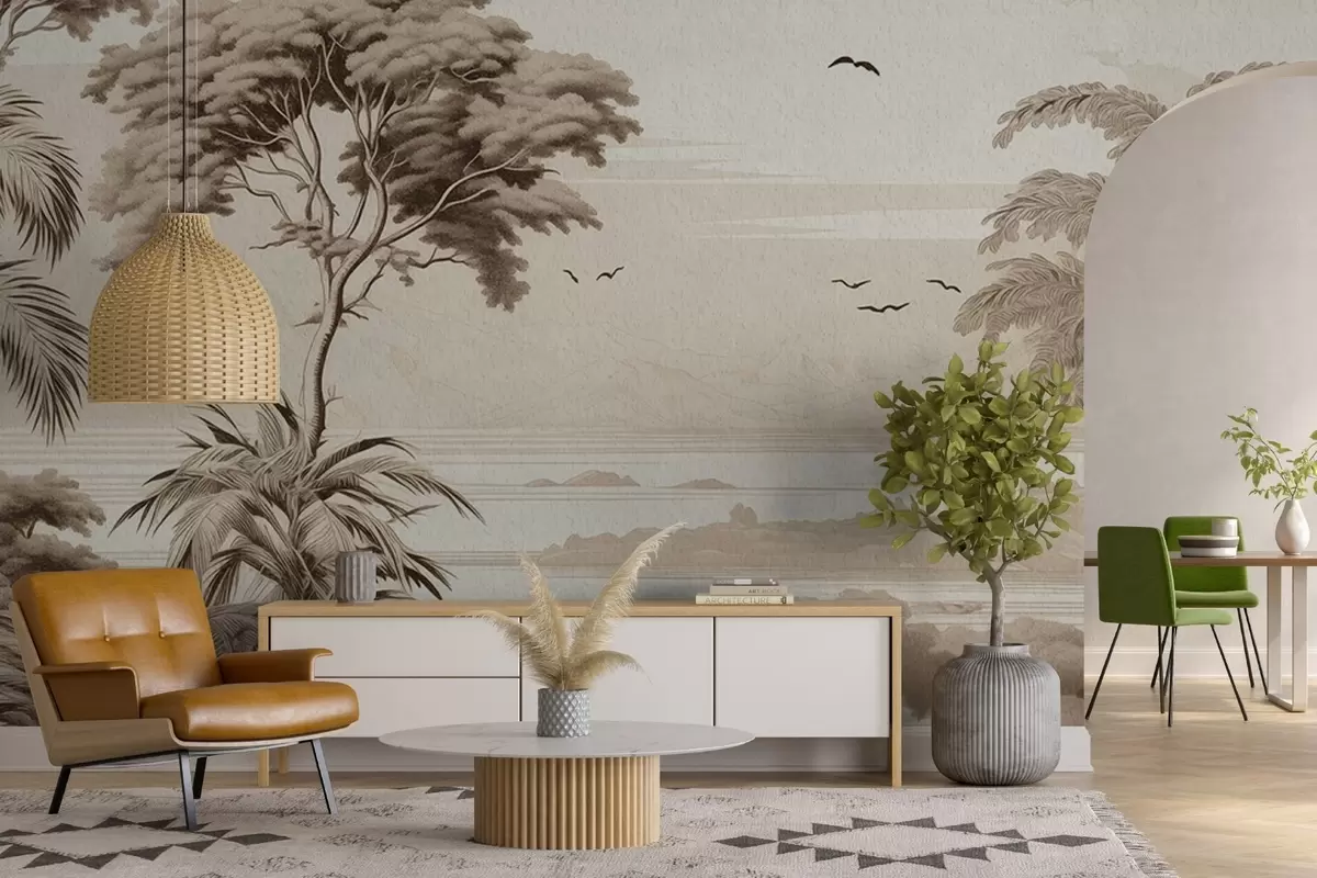 murales de pared Árboles en el horizonte w04363