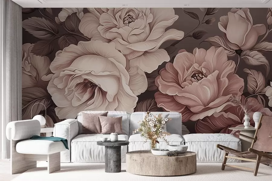 murales de pared Peonías w04378