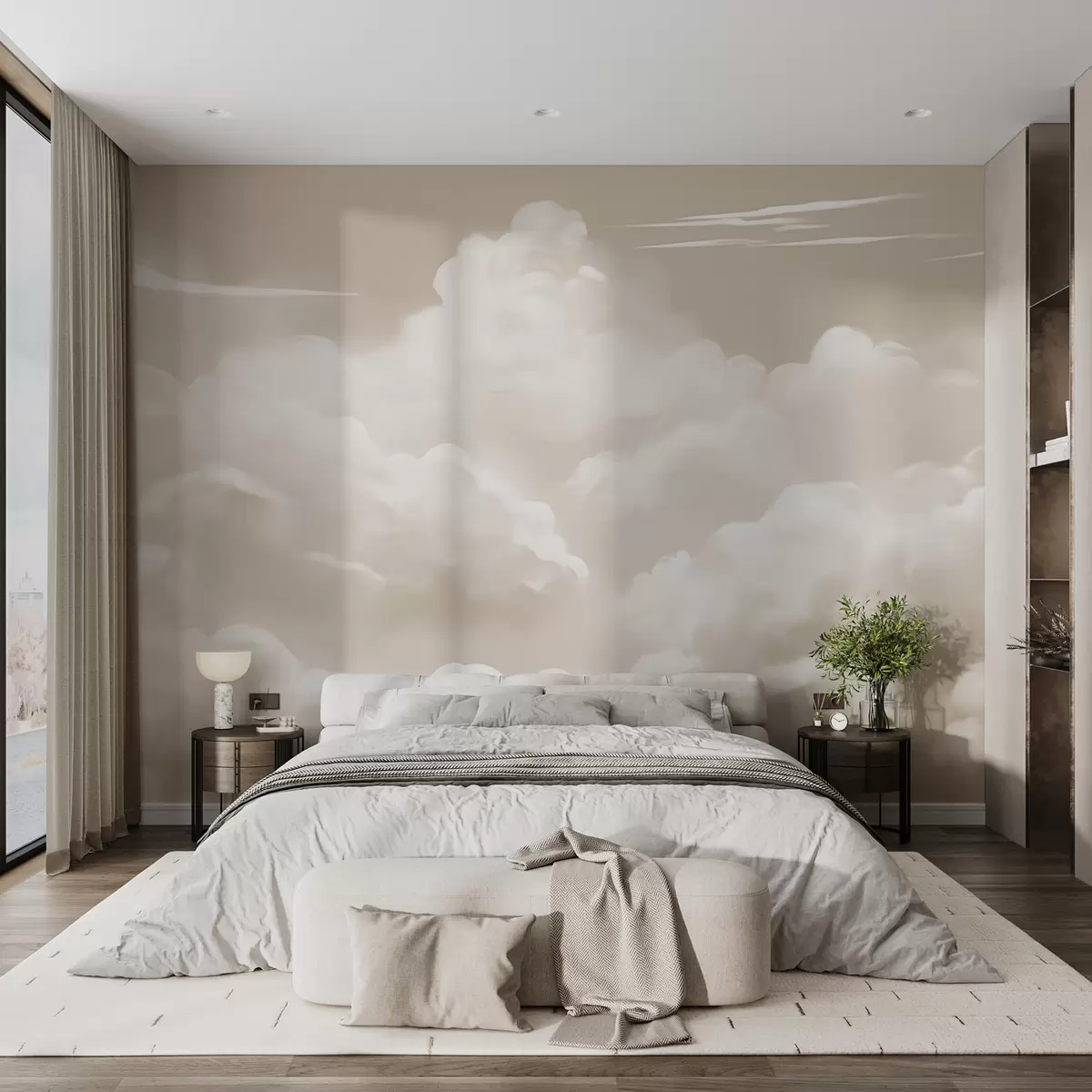 murales de pared Nubes w04406v1
